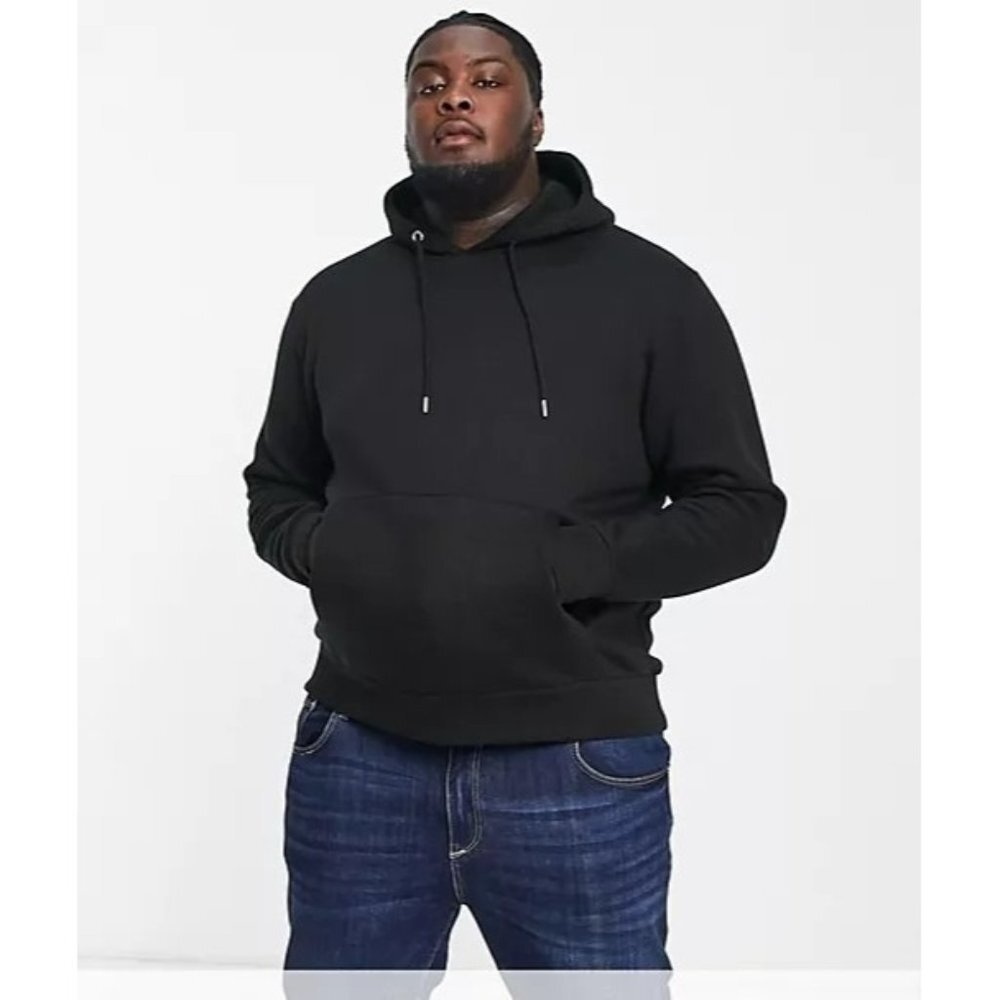 NWT Le Breve Plus‎ overhead hoodie in black Size large